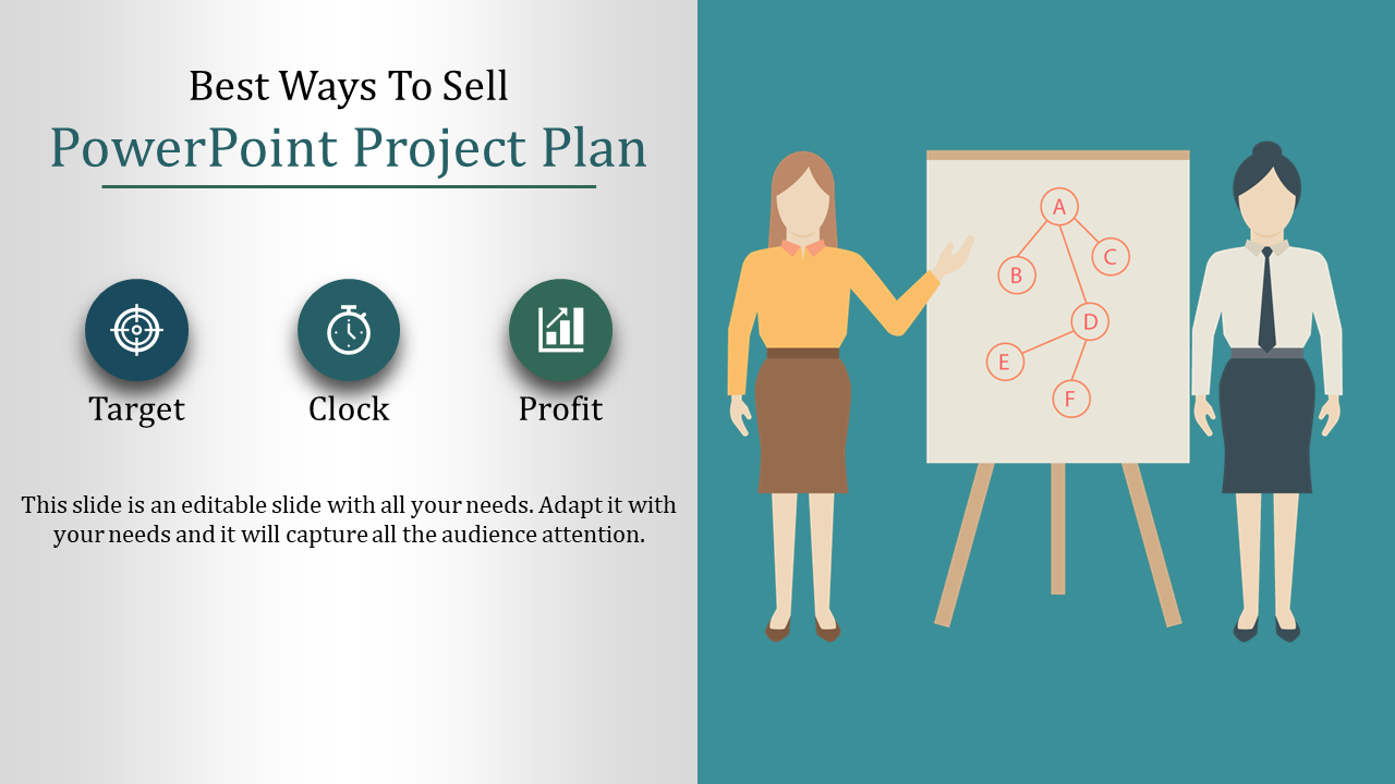Free - Graceful PowerPoint project plan presentation template